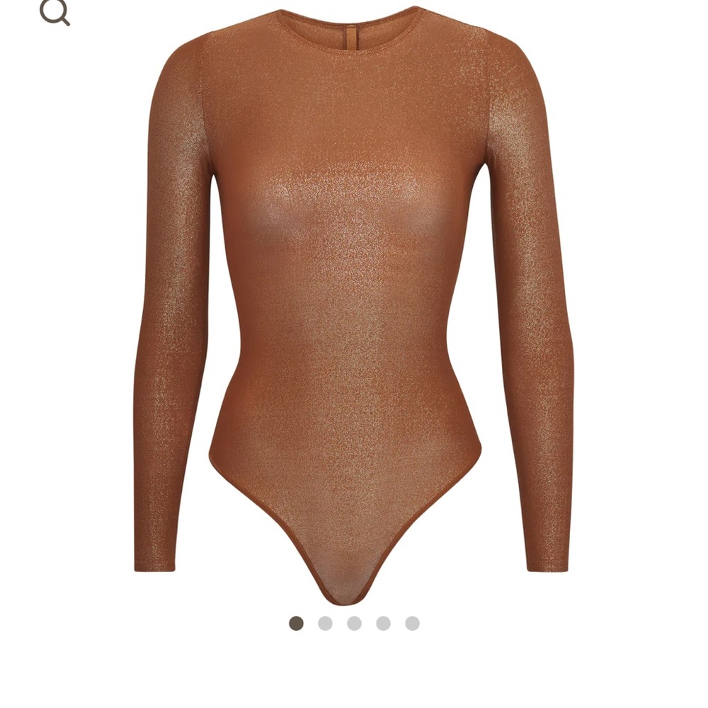 SKIMS sheer shimmer bodysuit new with tags!